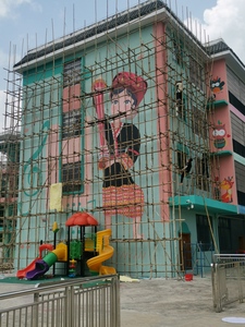 桂林市幼儿园喷绘墙绘