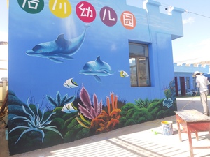 柳州市幼儿园喷绘墙绘彩绘