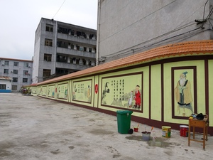 南宁市小学文化墙彩绘